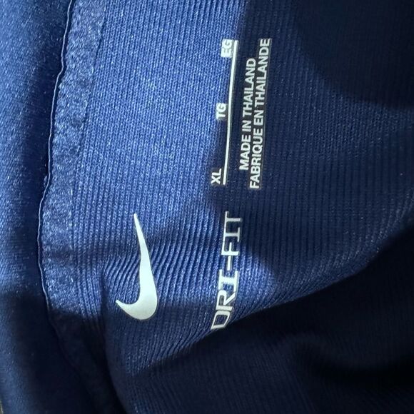 Nike Men's Dri-Fit Strike Full Zip Hooded Jacket, Navy, XL - Picture 6 of 7